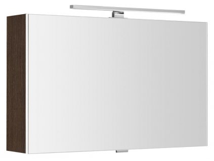 SAPHO ZRCADLOVÁ SKŘÍŇKA CLOE S VÝKLOPNÝMI DVÍŘKY A LED OSVĚTLENÍM 80X50X18 CM | BOROVICE RUSTIK