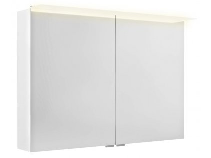SAPHO ZRCADLOVÁ SKŘÍŇKA LINEX S LED OSVĚTLENÍM 100X70X15 CM | BÍLÁ