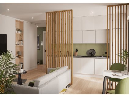 LAMELOVÁ STĚNA | DUB WOTAN (Rozměry 107x7x275 cm)