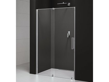 POLYSAN SPRCHOVÉ DVEŘE ROLLS LINE 140 CM | STŘÍBRNÉ PROFILY, ČIRÉ SKLO