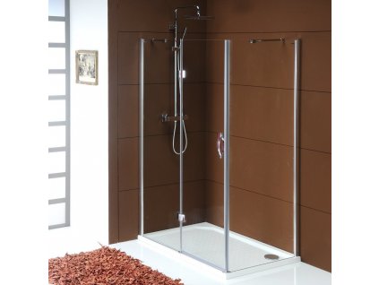 GELCO OBDÉLNÍKOVÝ SPRCHOVÝ KOUT LEGRO 120X90 CM | ČIRÉ SKLO, L/P VARIANTA