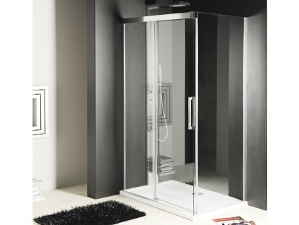 GELCO OBDÉLNÍKOVÝ SPRCHOVÝ KOUT FONDURA 110X100 CM | ČIRÉ SKLO, L/P VARIANTA