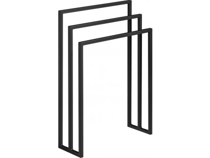 SAPHO VĚŠÁK RUČNÍKŮ SKA 55X80X20 CM | ČERNÝ MATNÝ