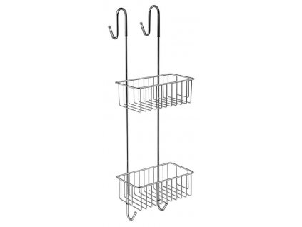 AQUALINE POLICOVÝ DRÁTĚNÝ PROGRAM CHROM LINE 22X70X20 CM | STŘÍBRNÝ