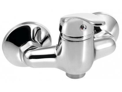 AQUALINE NÁSTĚNNÁ DŘEZOVÁ BATERIE BEZ RAMÍNKA AQUALINE 35 - ROZTEČ 100 MM | CHROMOVÁ