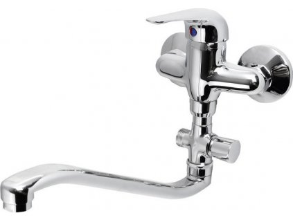 AQUALINE NÁSTĚNNÁ VANOVÁ BATERIE AQUALINE 35, ROZTEČ 100 MM | CHROMOVÁ