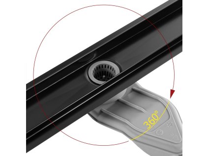 REA LINEÁRNÍ ODTOK NEOX SUPERFLOW 60 | ČERNÝ