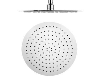 SAPHO KULATÁ SPRCHOVÁ HLAVICE SLIM, Ø 30 CM | STŘÍBRNÁ