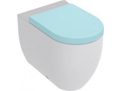 KERASAN ZÁVĚSNÁ WC MÍSA FLO 36X60 CM, SPODNÍ/ZADNÍ ODPAD | BÍLÁ