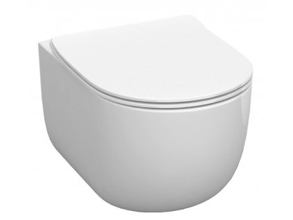 KERASAN ZÁVĚSNÁ WC MÍSA FLO 37X54 CM | BÍLÁ