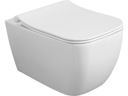 ISVEA ZÁVĚSNÁ WC MÍSA VEA 34,5X52 CM | BÍLÁ