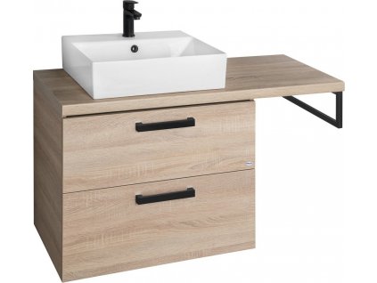 AQUALINE KOUPELNOVÁ SESTAVA VEGA 125 CM | DUB PLATIN