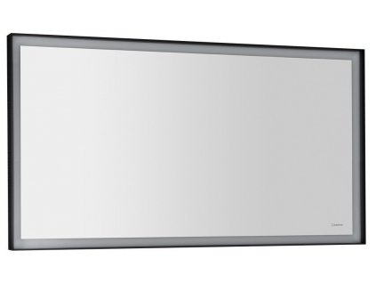 SAPHO ZRCADLO S OSVĚTLENÍM SORT LED 120X70 CM | ČERNÁ