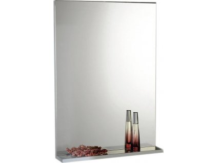 AQUALINE ZRCADLO S POLICÍ BETA 40X70X12 CM | BÍLÁ