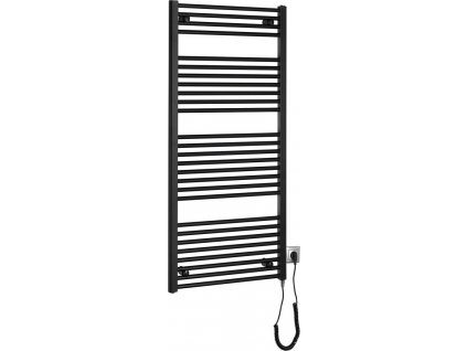 AQUALINE ELEKTRICKÝ TOPNÝ ŽEBŘÍK DIRECT-E 60X132 CM, 600 W | ČERNÝ
