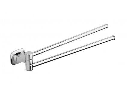 METAFORM OTOČNÝ DRŽÁK RUČNÍKŮ AIDA 32 CM | STŘÍBRNÝ