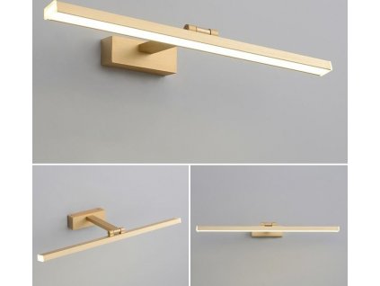TOOLIGHT NÁSTĚNNÉ KOUPELNOVÉ LED SVÍTIDLO LINI 40 CM | ZLATÉ