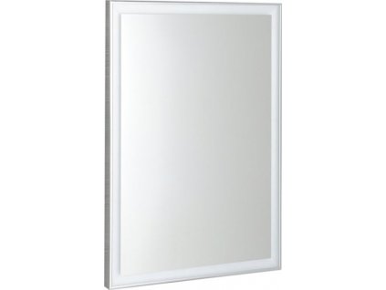 SAPHO KOUPELNOVÉ ZRCADLO V RÁMU LUMINAR S LED OSVĚTLENÍM 60X80 CM | CHROMOVÉ