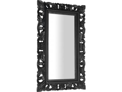 SAPHO ZRCADLO VE VYŘEZÁVANÉM RÁMU SAMBLUNG 40X70 CM | ČERNÉ