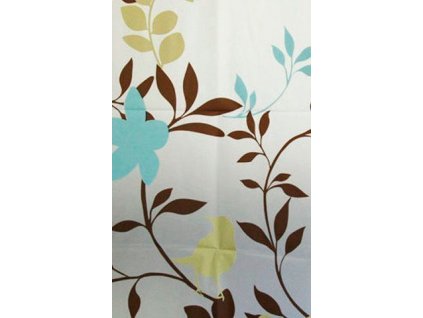 AQUALINE SPRCHOVÝ ZÁVĚS 180X180 CM Z VINYLU | S BAREVNÝMI LÍSTKY