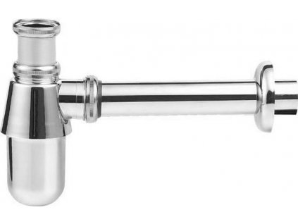 AQUALINE NÍZKÝ UMYVADLOVÝ SIFON 5/4", ODPAD 32 MM | CHROMOVÝ