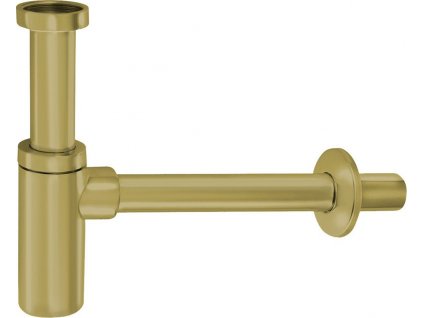 SAPHO KULATÝ UMYVADLOVÝ SIFON 5/4", ODPAD 32 MM | ZLATÝ MATNÝ