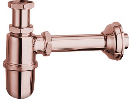 SAPHO UMYVADLOVÝ SIFON ANTEA 5/4", ODPAD 32 MM | ROSEGOLD