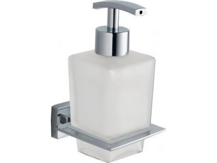 AQUALINE DÁVKOVAČ MÝDLA APOLLO 200 ML | MLÉČNÉ SKLO, CHROMOVÝ DRŽÁK
