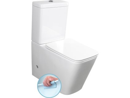 SAPHO WC KOMBI PORTO, SPODNÍ/ZADNÍ ODPAD | BÍLÉ
