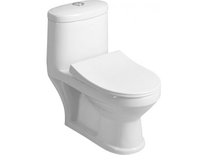 AQUALINE DĚTSKÉ WC KOMBI PETIT, ZADNÍ/SPODNÍ ODPAD | BÍLÉ