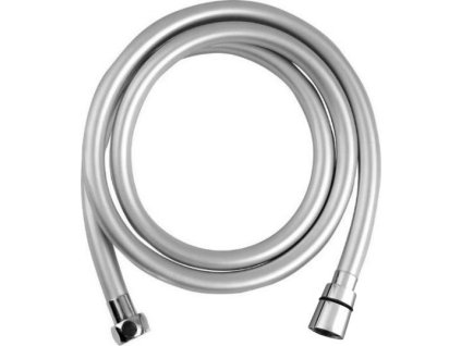 SAPHO HLADKÁ SPRCHOVÁ HADICE SOFTFLEX - 150 CM | STŘÍBRNÁ