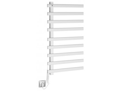 SAPHO ELEKTRICKÝ SUŠÁK RUČNÍKŮ  ELCOR 48X92X5 CM, 128 W | BÍLÝ MATNÝ