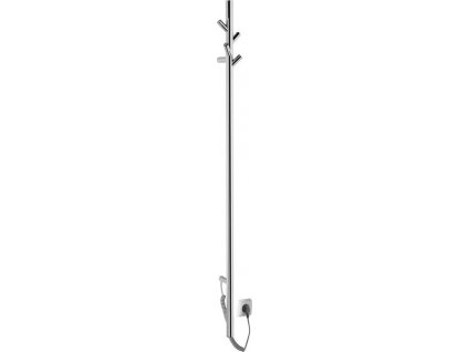 SAPHO KULATÝ ELEKTRICKÝ SUŠÁK RUČNÍKŮ PASADOR 15X150 CM, 30 W | STŘÍBRNÝ LESKLÝ