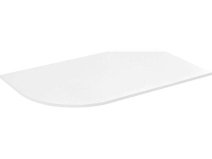 SAPHO ROCKSTONE DESKA POD UMYVADLO PULSE 75,5X1,2X45,5 CM - PRAVÁ | BÍLÁ MATNÁ