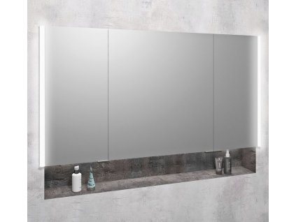 SAPHO ZÁPUSTNÁ GALERKA S LED OSVĚTLENÍM INTEGRA 125X70 CM