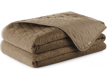AMELIAHOME SAMETOVÝ PŘEHOZ LAILA 170X210 CM | CAPPUCCINO