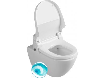 SAPHO ZÁVĚSNÉ WC PURA S ELEKTRONICKÝM BIDETEM USPA LUX | BÍLÉ
