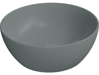 GSI KRUHOVÉ KERAMICKÉ UMYVADLO NA DESKU PURA, Ø 32 CM | ZELENÉ