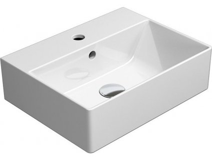 GSI KERAMICKÉ UMYVADLO KUBE X - 45X35CM | BÍLÉ MATNÉ