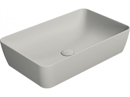 GSI KERAMICKÉ UMYVADLO NA DESKU SAND 60X38 CM | ŠEDÉ MATNÉ