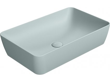 GSI KERAMICKÉ UMYVADLO NA DESKU SAND 60X38 CM | MATNÉ SVĚTLE ZELENÉ