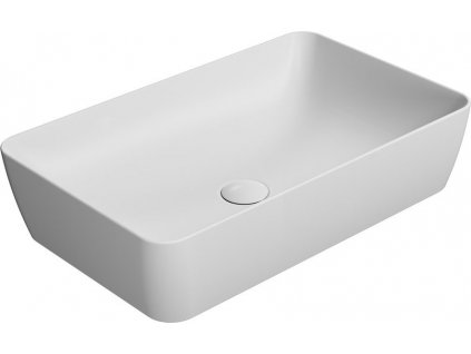 GSI KERAMICKÉ UMYVADLO NA DESKU SAND 60X38 CM | BÍLÉ MATNÉ
