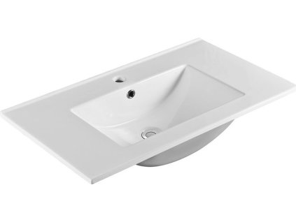 SAPHO ZÁPUSTNÉ KERAMICKÉ UMYVADLO SLIM 80X46 CM | BÍLÉ