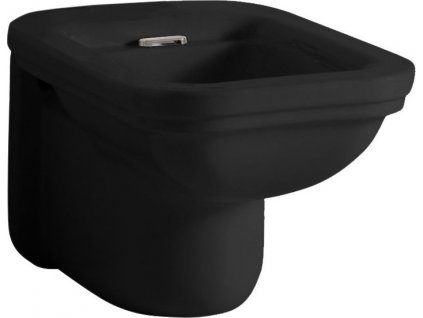 KERASAN ZÁVĚSNÝ BIDET WALDORF 37X55 CM | ČERNÝ MATNÝ