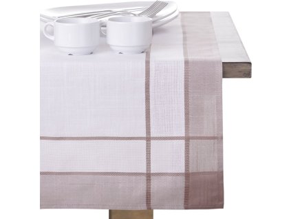 JEDEKA DEKORATIVNÍ UBRUS OLD COLLECTIONS 40X160 CM | HNĚDÝ