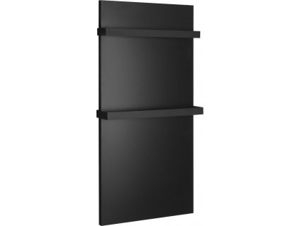 SAPHO KOUPELNOVÝ SÁLAVÝ TOPNÝ PANEL ENIS VČETNĚ DRŽÁKU NA RUČNÍKY - 59X120 CM, 600 W | ČERNÝ MATNÝ