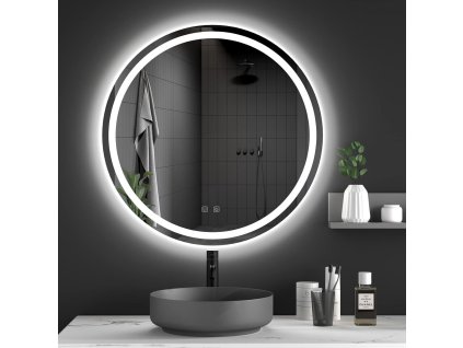 TUTUMI ZRCADLO BAS S LED OSVĚTLENÍM, PRŮMĚR 90 CM
