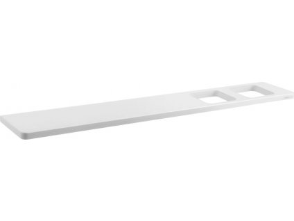 SAPHO KOUPELNOVÁ POLICE ABELINE 60 CM - 2X OTVOR | BÍLÁ MATNÁ
