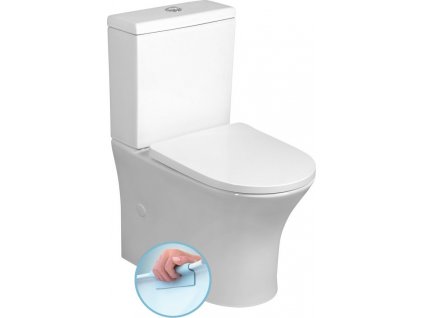 BRUCKNER WC KOMBI LEON, SPODNÍ/ZADNÍ ODPAD | BÍLÉ