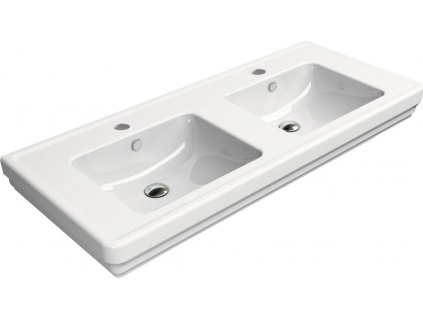 GSI  KERAMICKÉ DVOJUMYVADLO CLASSIC 125X54 CM | BÍLÉ